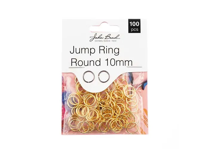 Jump Ring Round 10mm Gold 100pcs