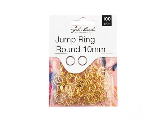 Jump Ring Round 10mm Gold 100pcs