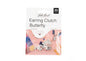 Earring Clutch Butterfly 6x3mm Silver 20pcs