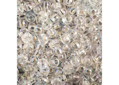 CZECH SEEDBEAD APPROX 22g VIAL 8/0 TR. IRIS CRYSTAL