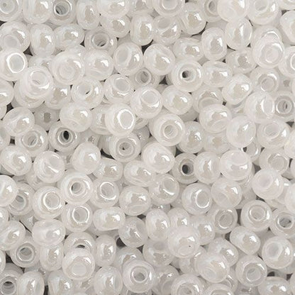 Czech Seed Beads apx. 22g Vial 8/0 OP. Pearl White