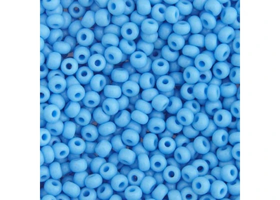CZECH SEEDBEAD APPROX 22g VIAL 8/0 OPAQUE LIGHT BLUE