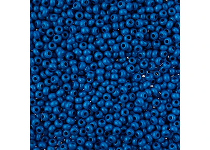 Czech Seedbead apx22g Vial 8/0 Terra Intensive Blue