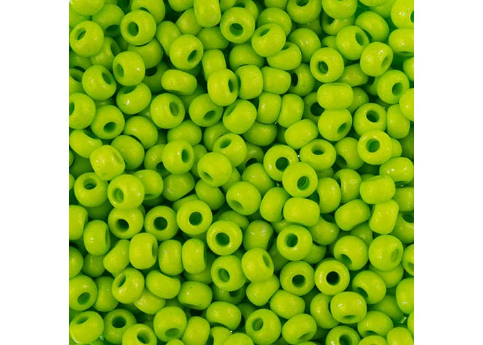 Czech Seedbead apx22g Vial 8/0 Terra Intensive Light Green