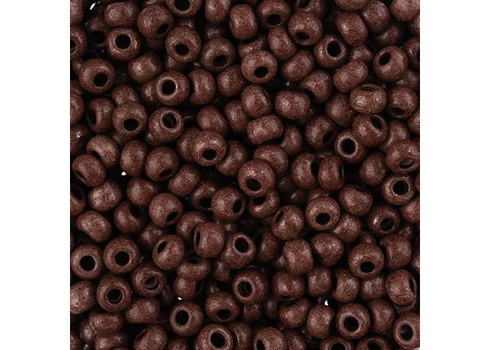 Czech Seedbead apx22g Vial 8/0 Terra Intensive Dark Brown