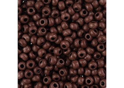 Czech Seedbead apx22g Vial 8/0 Terra Intensive Dark Brown