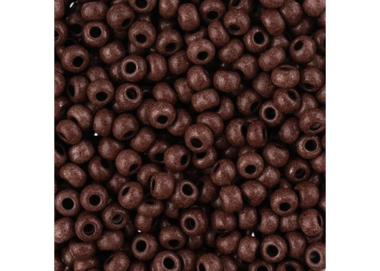 Czech Seedbead apx22g Vial 8/0 Terra Intensive Dark Brown
