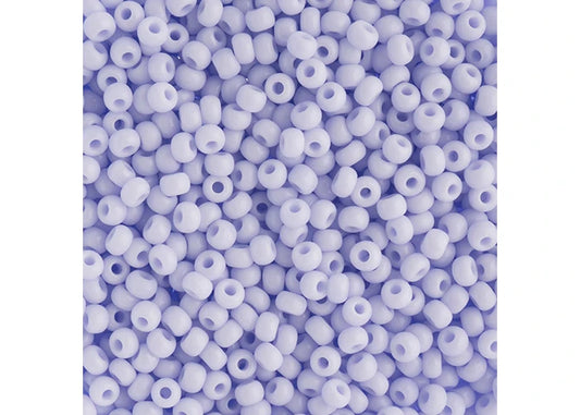 Czech Seedbead apx22g Vial 8/0 Opaque Natural Lilac
