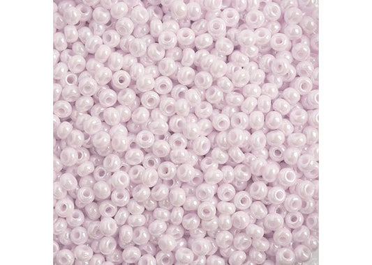Czech Seedbead apx22g Vial 8/0 Opaque Natural Pink Luster