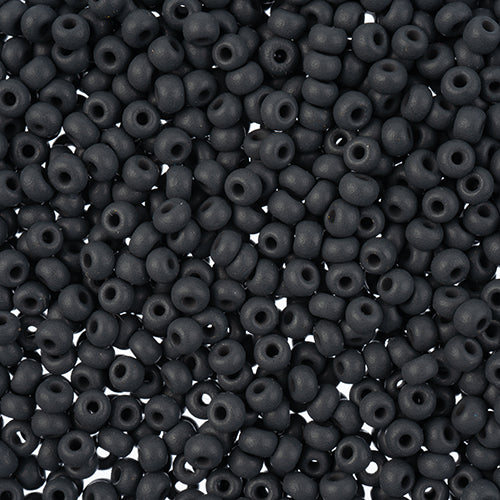 Czech Seed Beads apx. 22g Vial 8/0 PermaLux Dyed Chalk Grey Matt