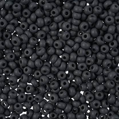 Czech Seed Beads apx. 22g Vial 8/0 PermaLux Dyed Chalk Grey Matt