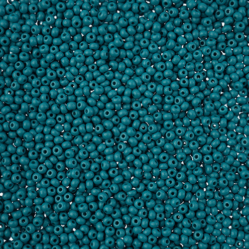 Czech Seed Bead apx 22g Vial 10/0 PermaLux Dyed Chalk Teal