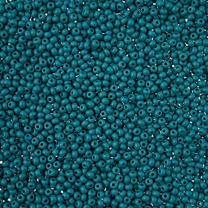 Czech Seed Bead apx 22g Vial 10/0 PermaLux Dyed Chalk Teal