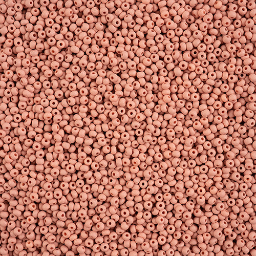 Czech Seed Bead apx 22g Vial 10/0 PermaLux Dyed Chalk Light Brown Matt
