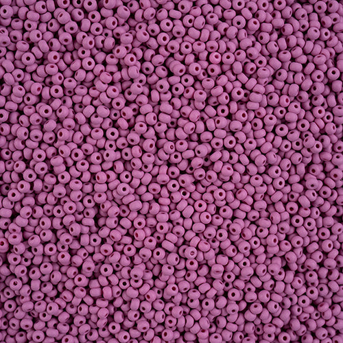 Czech Seed Bead apx 22g Vial 10/0 PermaLux Dyed Chalk Purple Matt