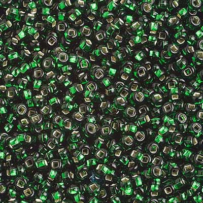 Czech Seed Beads 10/0 S/L Green