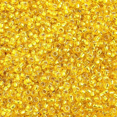 Czech Seed Beads 10/0 S/L Yellow