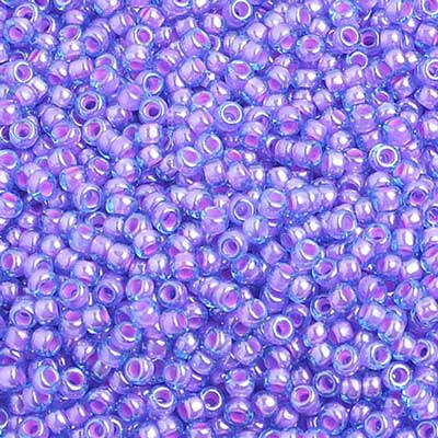 Czech Seed Beads 10/0 C/L Fuchsia-Transparent Blue