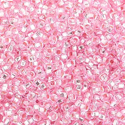 Czech Seed Beads 10/0 S/L Dyed Pink