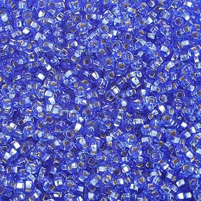 Czech Seed Beads10/0 S/L Dyed Medium Blue