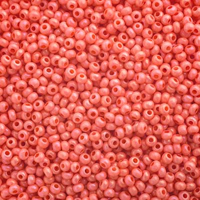 Czech Seed Beads 10/0 Chalk Pink Rainbow SOLGEL