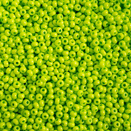 Czech Seed Beads 10/0 Terra Intensive Light Green