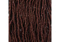 Czech Seed Bead 11/0 Cut Opaque Dark Brown Strung