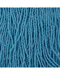 Czech Seed Bead 11/0 Cut Opaque Light Blue Luster Strung