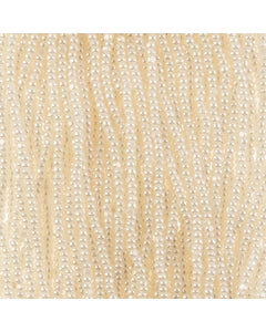 11/0 Charlotte Cut Opaque Pearl Ceylon Strung