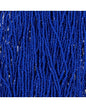 Czech Seed Bead 11/0 Cut Opaque Royal Blue Strung