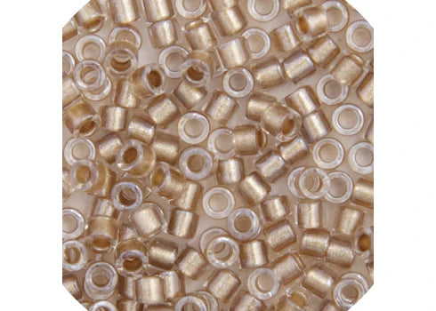 Miyuki Delica 11/0 Beige Bronze Sparkle Crystal Lined