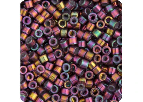 Miyuki Delica 11/0 Dark Bronze Violet AB Metallic Gold