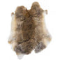 Rabbit Fur Skin  apx 11x15in Light Brown