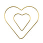 Metal Shapes Heart 2pcs 50mm/100mm Iron