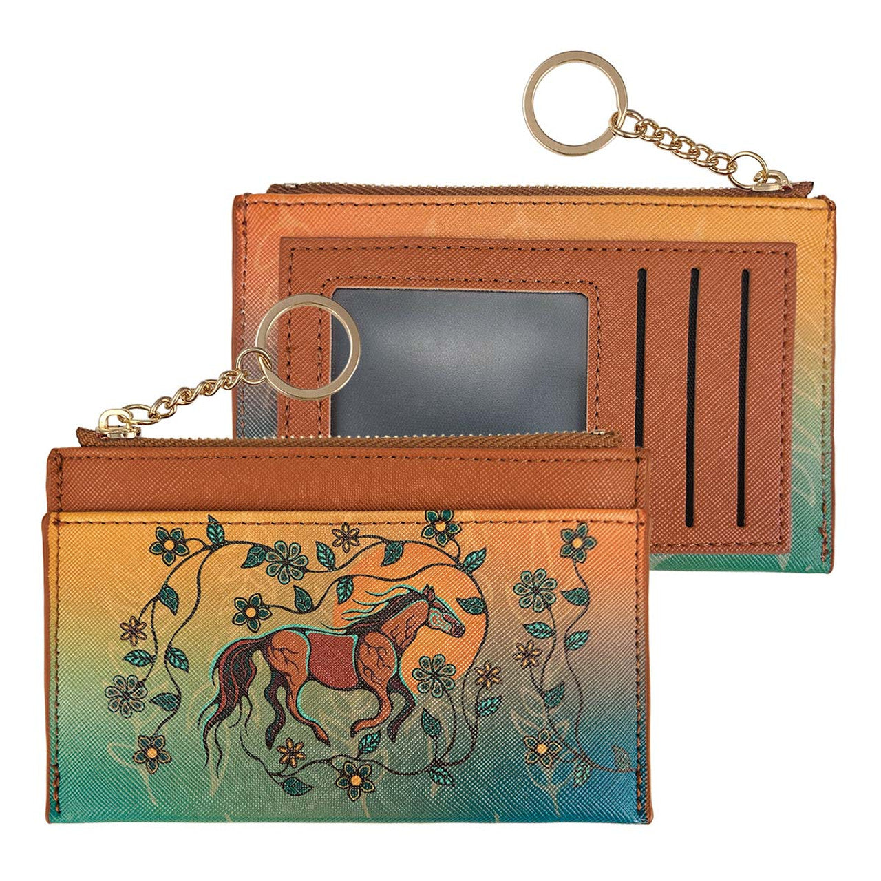 Zippered Card Wallet - Horse (Bebezhigooganzhii)