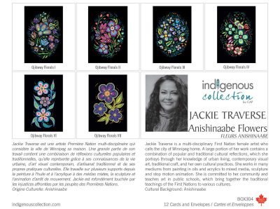 Anishinaabe Flowers 12 Greeting Cards