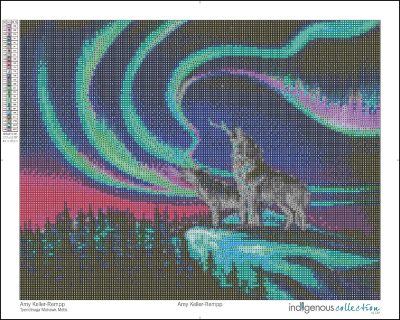 Sky Dance- Wolf Song Diamond Art
