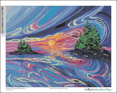 Reflect & Grow with Love Dimond Art 19.7 x 15.75 inch