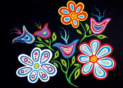 Happy Flower Art Card