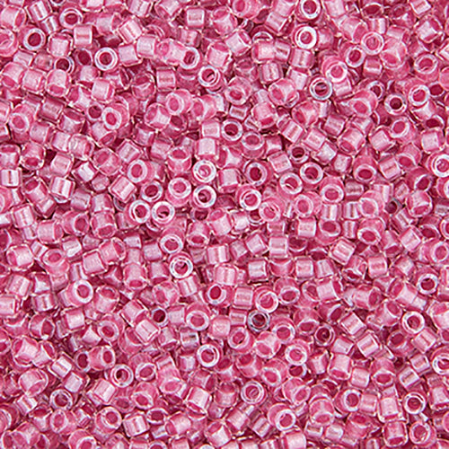Miyuki Delica 11/0 Pink Sparkle Crystal Lined