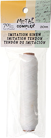 SINEW BOBBIN 20m WHITE 70lb test