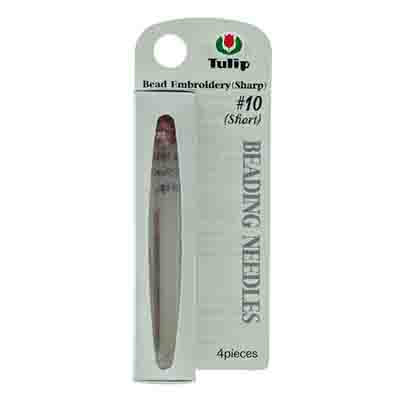 Tulip Beading Needles #10 4pcs. - .46x37mm (Short)